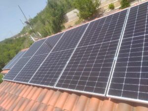 Instalación de placas solares casa unifamiliar de Burgos