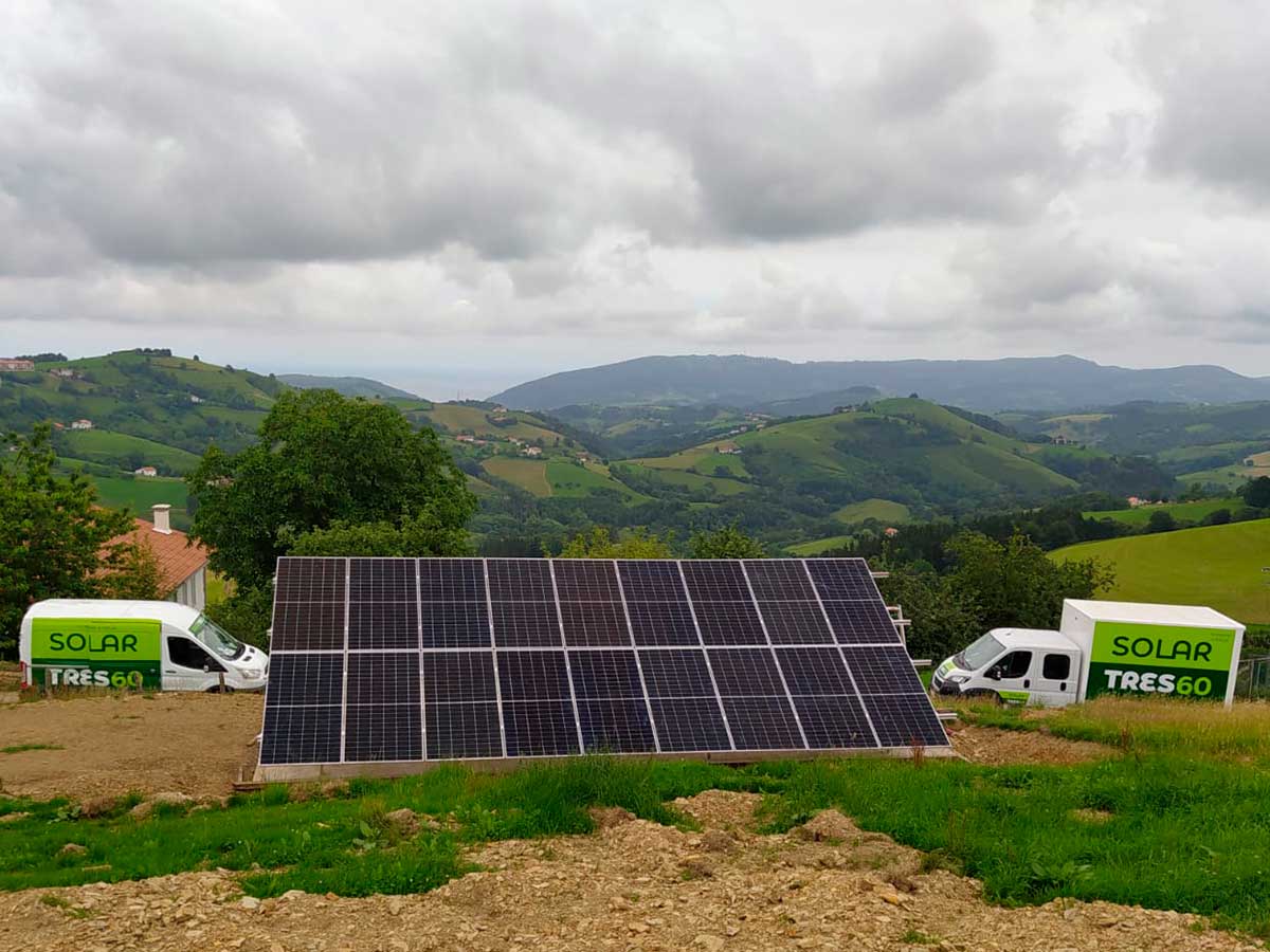 Instalación de placas solares en Guipúzcoa