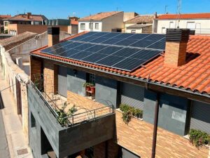 Instalación de placas solares en casa de Murchante Navarra
